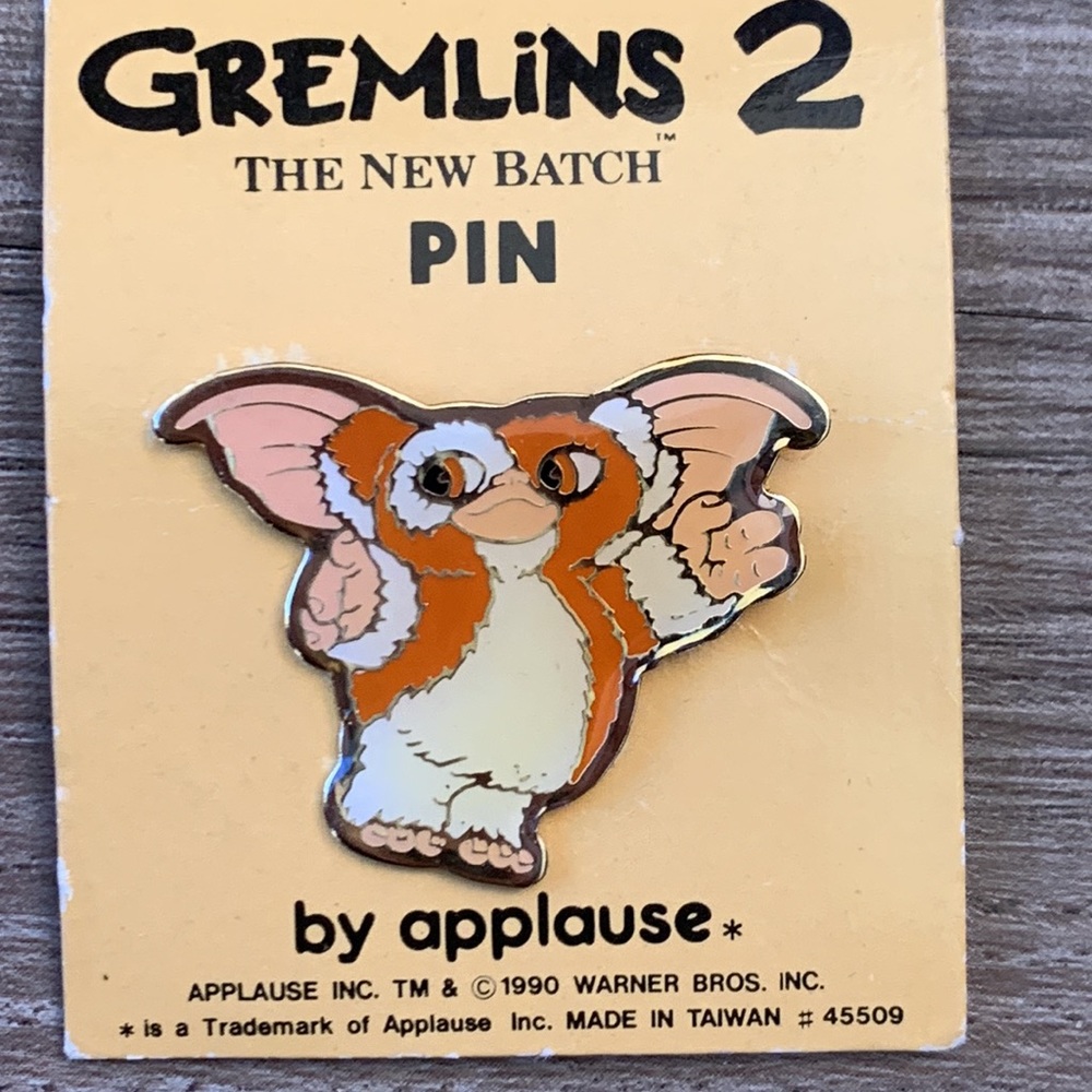 Vintage Gizmo Gremlins 2 Movie Lapel Pin 1990 Warner Brothers Applause New